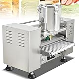 SHENGSHIYU Maquina Panquecas Automatica Incluye Cubeta de Acero Inoxidable Cinta Transportadora Rodillo de Masa y Bandeja Calentamiento Uniforme Crepera Diámetro del Panqueque 8in