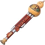 Flauta de calabaza étnica china de Yunnan, hecha a mano profesionalmente por artesanos, accesorios de latón de calidad para accesorios sólidos y excelente tono, pipa y drones desmontables para limpieza.