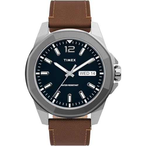 Image of TIMEX Blue Octogonal Dial Analog Men's Watch - TW2U15000UJ