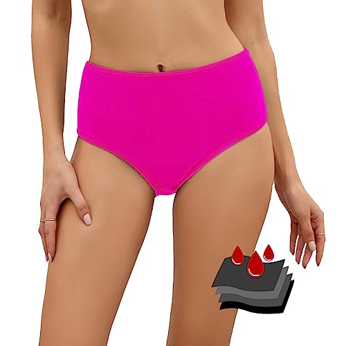 Image of Leoparts Period Swimwear Leakproof Bikini Bottoms Black High Waisted Coverage Swimsuit Bottom for Girls Teens Women