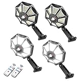 Solar Lights Outdoor with Remote,Solar Street Light Outdoor,3000 LM Motion Detector Lights for Outside,Security Night Light & 3 Lighting Modes Solar Lights for Backyard,Courtyard,Street,Deck