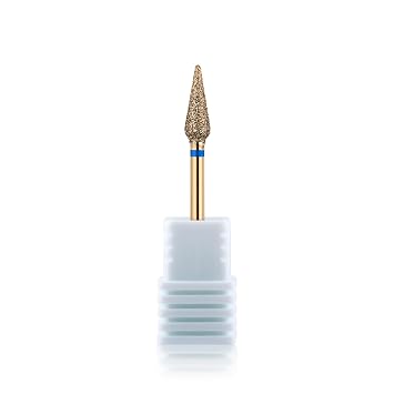 Nail Drill Bits Diamond Cuticle Removal Bit for Manicure and Pedicure, Russian Electric File bits 3/32" Shank