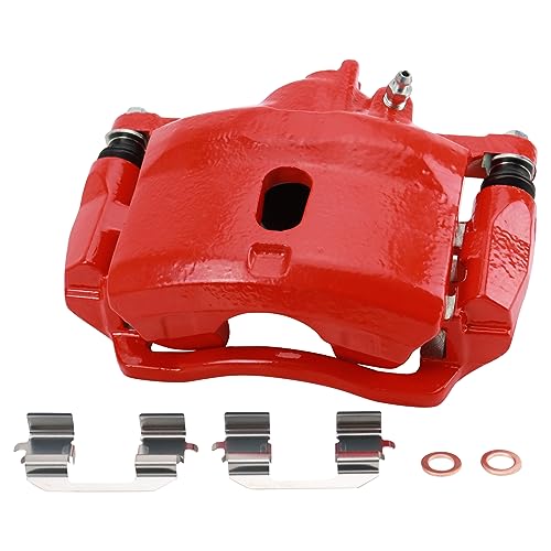 Image of TRQ Performance Front Driver and Passenger Side Brake Caliper Set Compatible with 97-11 Honda Civic EX, 04-11 Civic LX, 06-11 Civic DX, 01-05 Civic GX, 09-11 Civic LX-S, 09-11 Civic EX-L