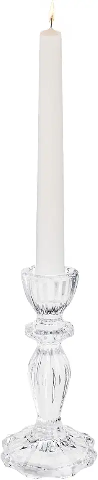 WOLFF - Castiçal Vidro Argos 8x16cm