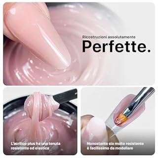 Benail | Kit unghie gel completo Nude, Acrigel per unghie, polygel per unghie con dual form, gel unghie, gel ricostruzione unghie, anti-graffio anti-ingiallimento, HEMA Free TPO Free, Guida Inclusa