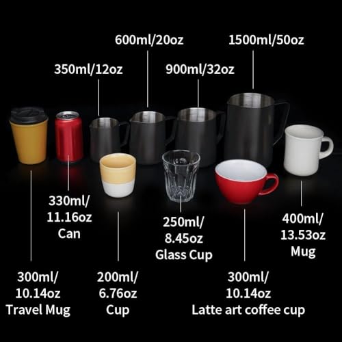 Image of watchget 50oz Milk Frothing Pitcher Stainless Steel Espresso Steaming Jug | watchget 50oz Milk Frothing Pitcher Stainless Steel Espresso Steaming Jug