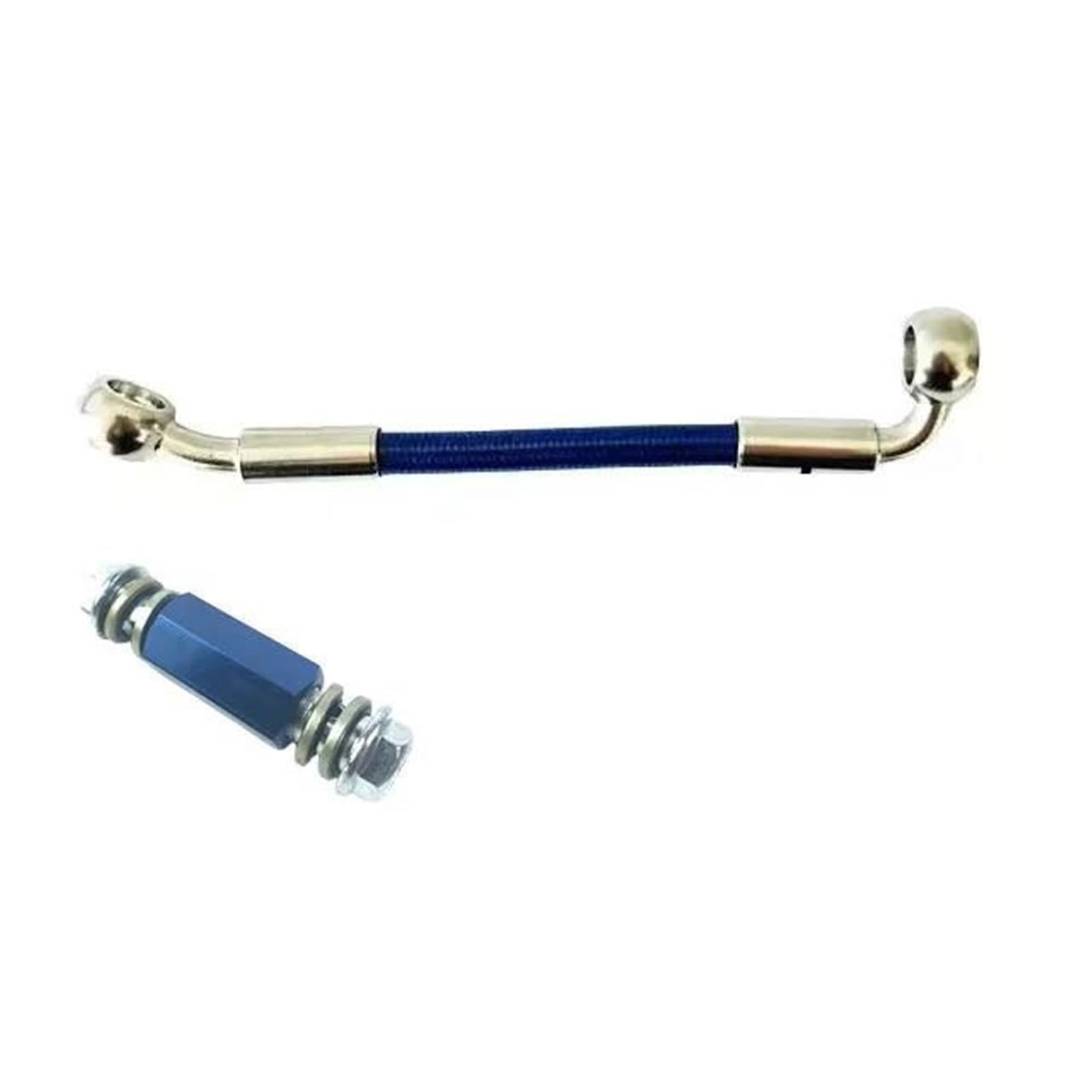 Hydraulic Brake Hose Motorcycle M10 Brake Hose Fittings Extender Connector Rod 2way Adapter Screw Clutch Oil Pipe 28°-90° Accessories(260cm)