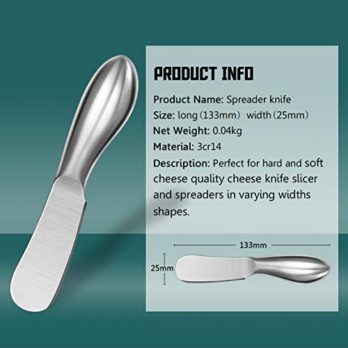WoneNice-Spreader-Knife-Set-4-Piece-Cheese-and-Butter-Spreader-Knives-One-piece-Stainless-Steel-Gifts-for-Thanksgiving-Day-Christmas WoneNice Spreader Knife Set 4 Piece Cheese and Butter Spreader Knives One piece Stainless Steel Gifts for Thanksgiving Day Christmas