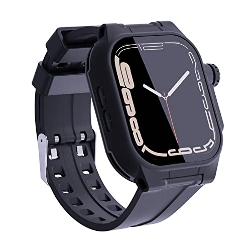 Éviter les rayures sur Apple Watch 45mm avec la coque étanche IP68 ShellBox et bracelet sport S8