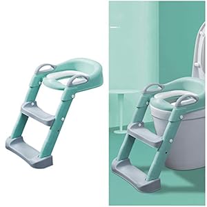 Toiletbril voor kinderen, met trap, draagbare trainingspotjebril voor kinderen, kindertoilet met traphulp, pottrainer…