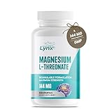 Pure Organic Magnesium L-Threonate 144 MG, Bioavailable + High-Absorption + Max Potency & Purity |90 Magnesium Threonate Capsules, 30-Day Supply| Brain Health, Better Sleep, & Cognitive Health