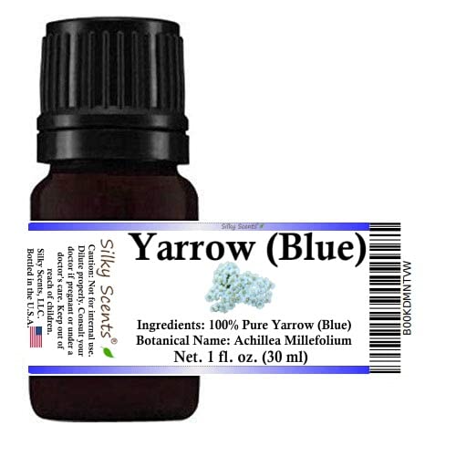 Yarrow (Blue) Wild Crafted Essential Oil (Achillea Millefolium) 100% Pure and Natural - 1OZ-30ML
