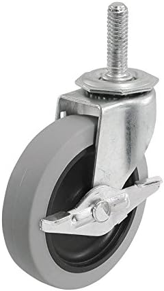 Shepherd 3266 3" Threaded Stem TPR Caster With Brake