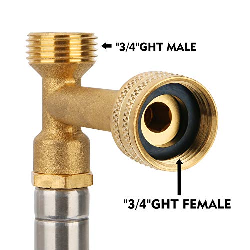 Solimeta Water Hammer Arrestor 3/4"Ght Thread, Water Hammer Arrestor Washing Machine, Toilet Water Hammer Arrestor, Air Hammer Arrestor, 2 Pcs #TOP3