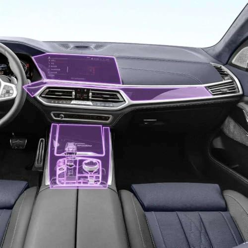 Consola central impecable en tu BMW G07 X7 con esta película de TPU