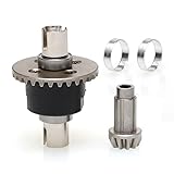 Lawnoval Bürstenloses Motorgetriebe und Antriebswellen-Upgrade, kompatibel mit SCY 16101/16102/16103/16201 RC Auto, Verbundmaterial, verbesserte Geschwindigkeit und Kontrolle