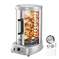 VEVOR Shawarma Grill Machine, Vertical Chicken Shawarma Cooker Machine Countertop, Electric Stainless Steel Broiler Gyro Rotisserie Oven Doner Kebab Machine, for Home Restaurant Kitchen Parties