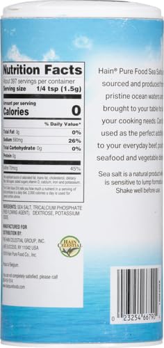 Hain Pure Foods Iodized Sea Salt, 21 Oz - Image 3