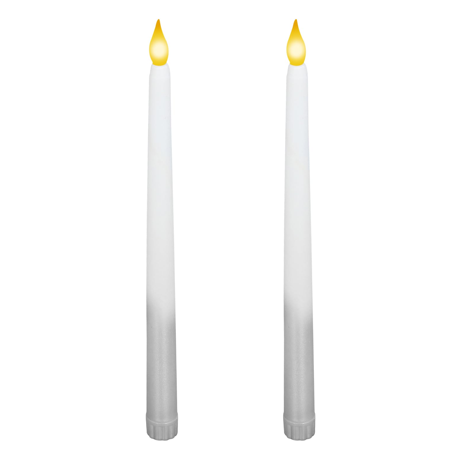 plplaaoo LED Taper Candles,Battery Candle,LED Table Candles,Flameless Taper Candles for Wedding,Table,Festival Celebration,Halloween,Christmas Decorations(WHITE)