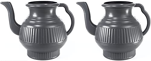 Pair of Lota or Bodna or Toilet Wash Jug (Gray and Gray)