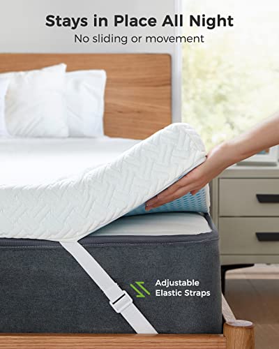 3 Inch Twin Memory Foam Mattress Topper with Washable Cooling Gel Cover
