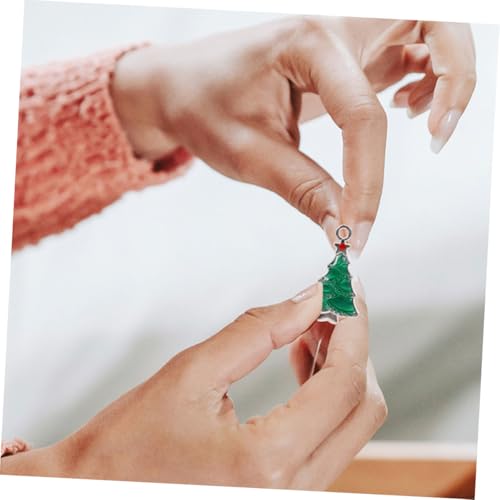Breloques Sapin de Noël Émail 40 Pièces pour Création Bijoux Diy - 5