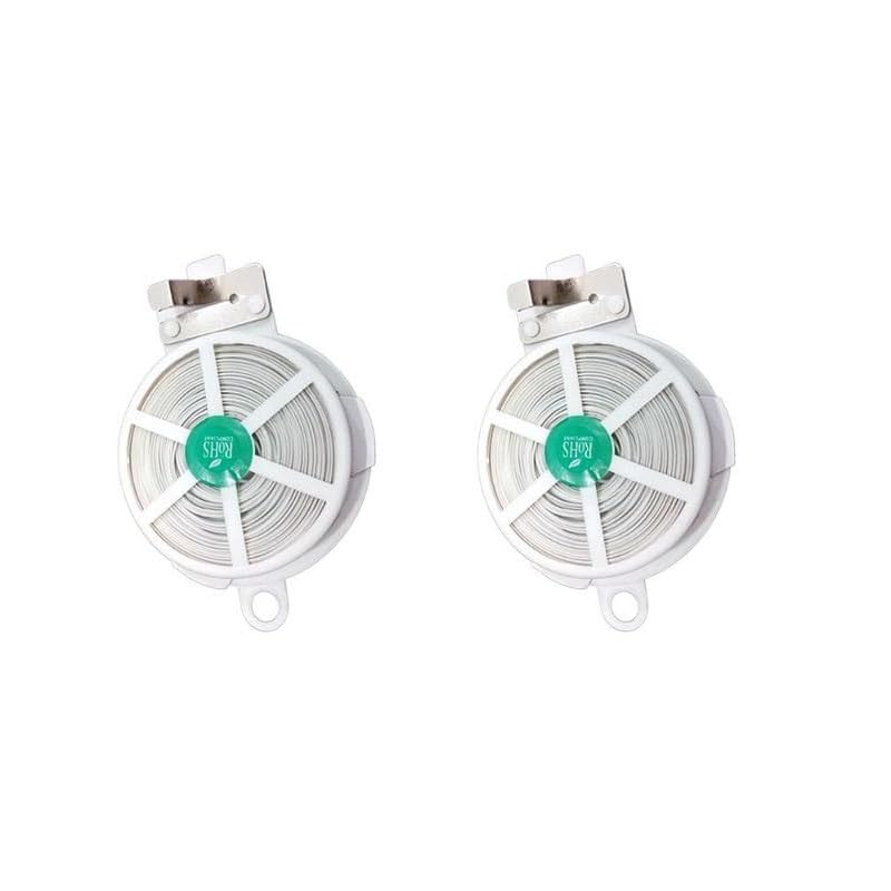 MX Plastic Garden Twist tie Wire, Garden Tying Tape Tool with Cutter, Plant Ties for Climbers Plantation Gardening Farming, Mini Garden Plant Ties, Garden Wire, Gardening Wire (White) 50 Meter_2pcs (B0CZQW9MKL) Amazon Price History, Amazon Price Tracker