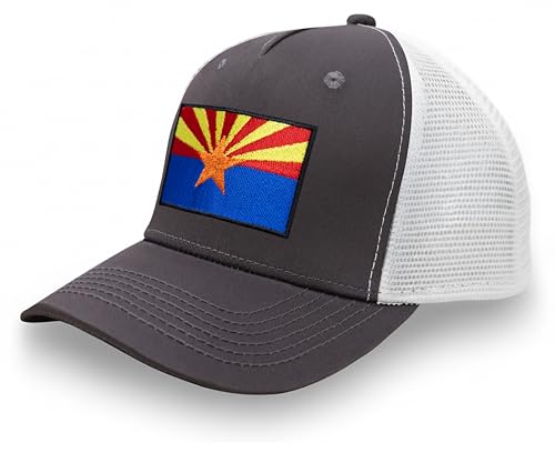 Image of International Tie State Hat for Men and Women, Adjustable Snapback Trucker Baseball Cap with Embroidered Patch