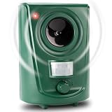 GARDIGO® Hunde- und Katzenabwehr | Hundeschreck und Katzenschreck für den Garten I Ultraschall Tiervertreiber 20-60 kHz I 120° Erfassungswinkel, 12m Reichweite | Gegen Hunde und gegen Katzen