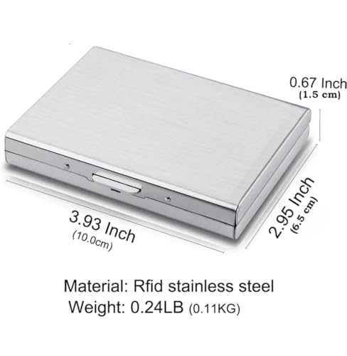 Generic 8 Slot RFID Credit Card Holder Silver Matt-silver - Image 4