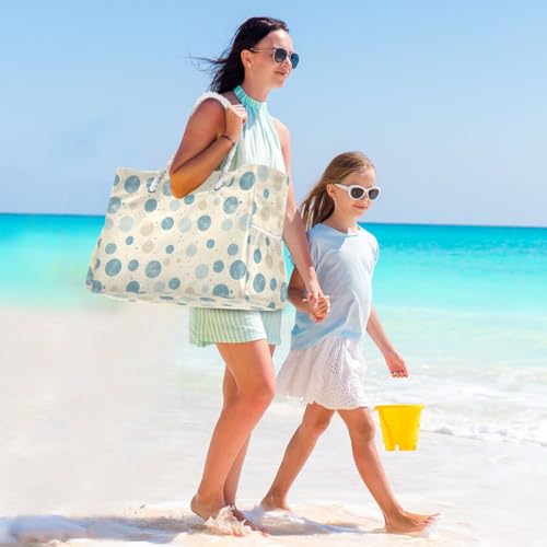 Image of senya Large Beach Bags Totes Swim Canvas Tote Shoulder Bag Water Resistant Bags for Gym Travel Daily