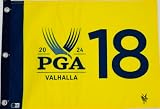 COLLIN MORIKAWA SIGNED 2024 PGA CHAMPIONSHIP GOLF PIN FLAG VALHALLA U.S. OPEN AUTOGRAPH BAS J02