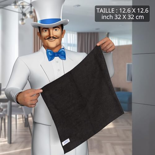 Serviettes en microfibre tout usage de 32x32 cm contre la poussière
