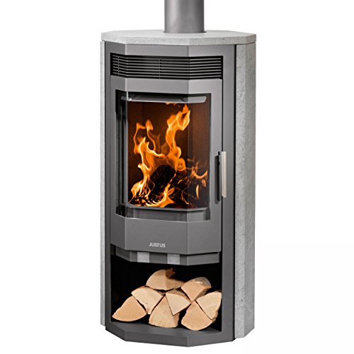 Preisvergleich Produktbild Justus Kaminofen Usedom 7 gussgrau Speckstein