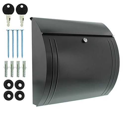 Burg-Wächter Modena 857 ANT, brievenbus met openingsstop, A4-gleuf, EU-norm EN 13724, verzinkt staal, antraciet - Afbeelding 7