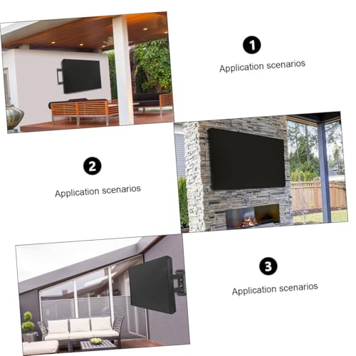 Housse de étanche pour TV couvre-écran extérieur imperméable et robuste - 4
