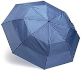 totes Blue Line Golf-Size Vented Canopy Compact Umbrella
