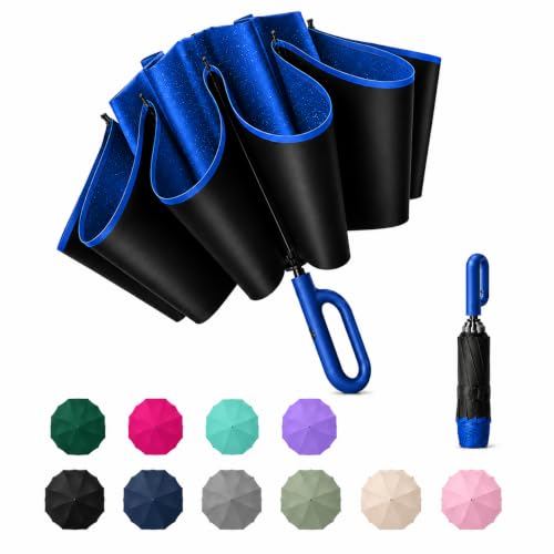 Image of Umbrella for Women | Umbrellas for Men | UV Coated 3 Fold Umbrella for Rain with Auto Open and Close Small Folding Travel-Foldable Windshield