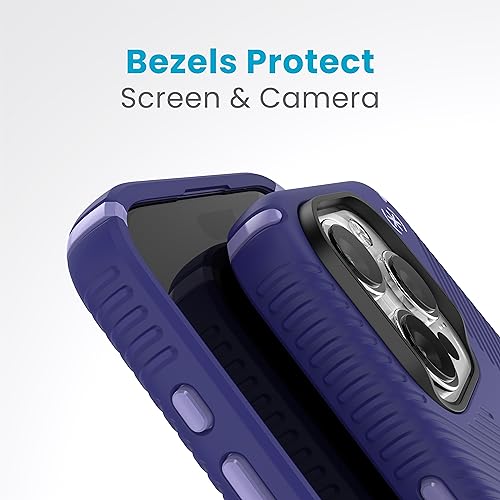 Speck MagSafe Case for iPhone 15 Pro - Drop & Camera Protection, ClickLock No-Slip, Wireless Charging Compatible, Fits All 6.1 Inch Models - Future Blue/Purple Ink/Sky Purple - image 6
