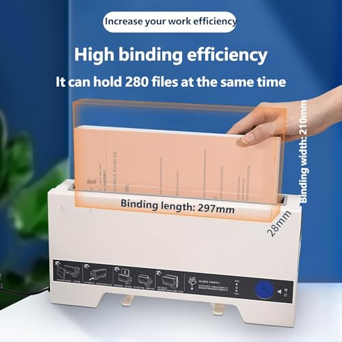 Machine de reliure thermique A4 blanche pour rapports professionnels