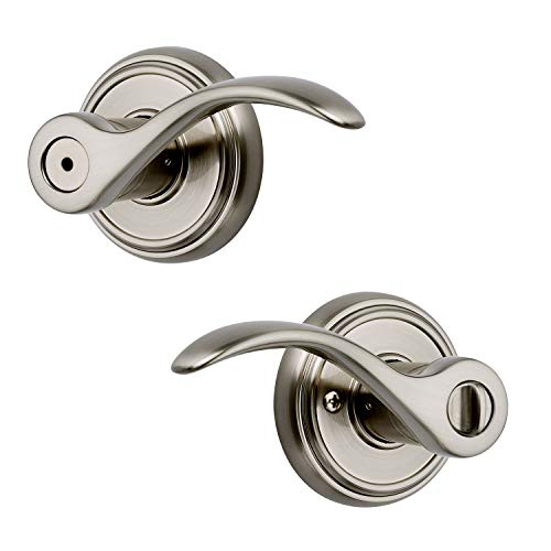 Baldwin Prestige Tobin Bed/Bath Lever in Satin Nickel - 93530-003