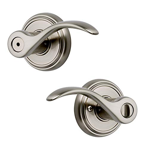 Baldwin Prestige Tobin Bed/Bath Lever in Satin Nickel