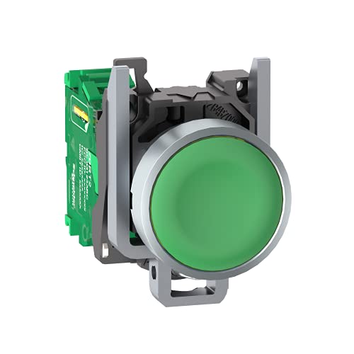 Cabeza-emisor ZB4R verde en talleres mecánicos y automatización de almacenes
