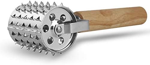 Ablandador de Carne Rodillo Acero Inoxidable Madera miniatura 6