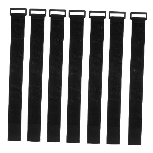 DOITOOL Self Adhesive Fastener Hook and Loop Strap 10pcs Elastic Belt for Waterproof Bag Sports Tape Fixing Strap