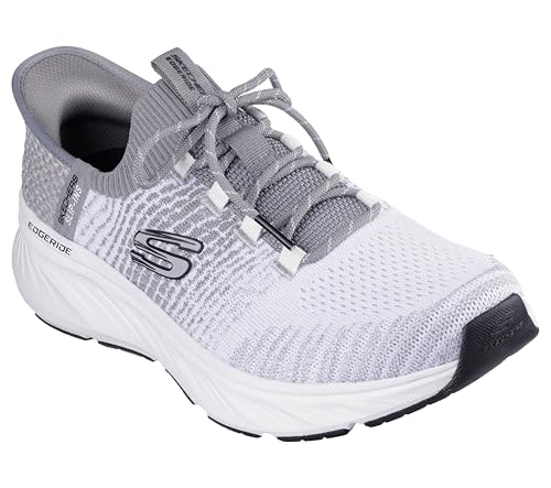 Skechers Men's Edgeride Raygo Hands Free Slip-in Sneaker,White/Gray,11
