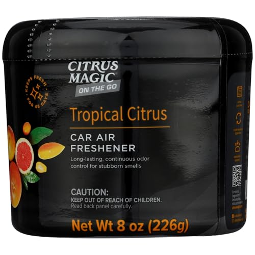 Image of Citrus Magic On The Go Odor Absorbing Solid Air Freshener, Tropical Citrus, 8-Ounce