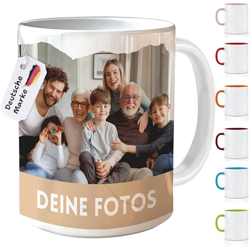 Hoppala Mug Personnalisé avec Photo - Cadeau pour Petite Amie, Femme, Homme, Ami - Tasse à Café (Blanc)