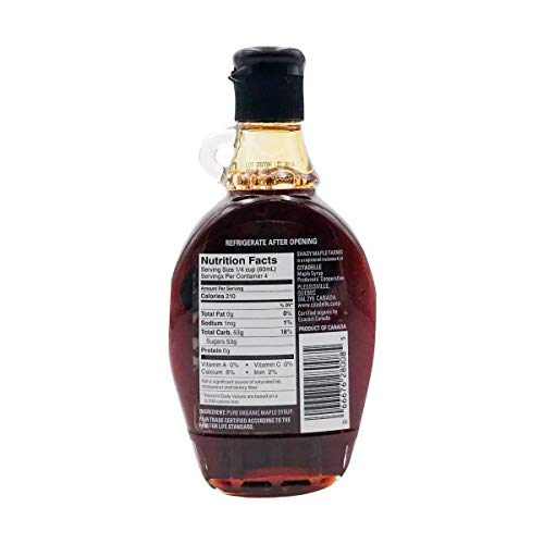 Shady Maple Farms Organic Very Dark Maple Syrup, 8 Fz #TOP1