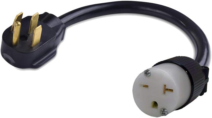 14-50P Male 4-Pin Stove Range Oven Plug To 5-20R 3-Prong Socket Female Receptacle Outlet Electric Power Cord Adapter/Converter 220/250V input 220/250 Output